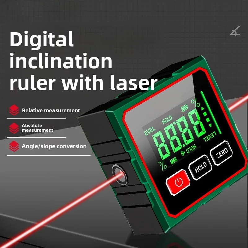 Stud Finder With Laser Level - Stable Magnetic Digital Angle Finder With