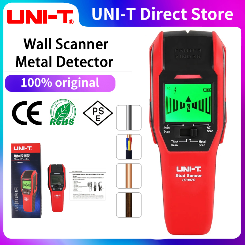 Wall Scanner Rebar Detector - UNI-T UT387C Wall Scanner Metal Detector