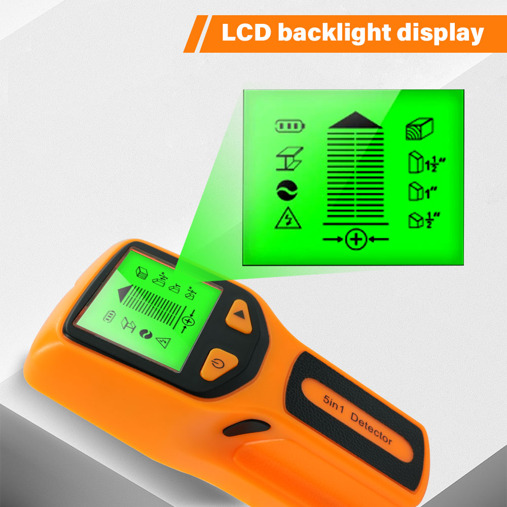 Pipe Detector Wall Scanner - 5 in 1 Stud Detector Wall
