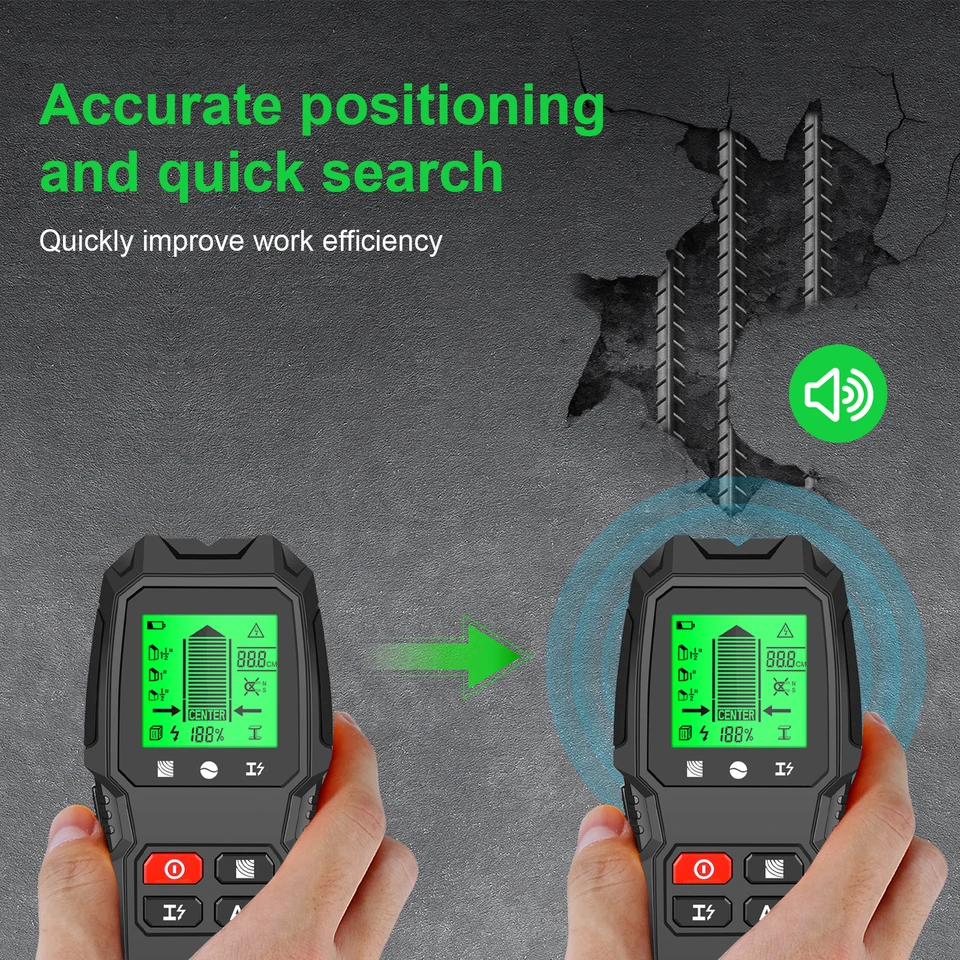 HW-QB6 Black Wall Stud Finder  - Stud Finder Center Finder Edge recension och pris