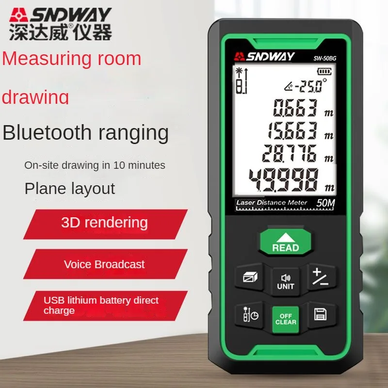 Latest SNDWAY SW-50BG Laser Di - Stud Finder With Laser Level recension och pris
