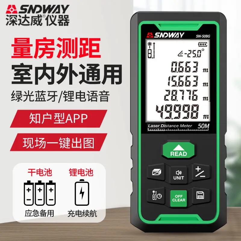 Latest SNDWAY SW-50BG Laser Di - Stud Finder With Laser Level recension och pris