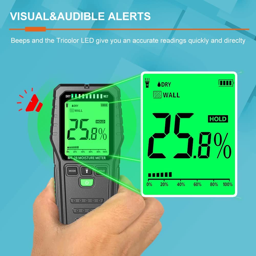 Pinless Wood Moisture Meters D - Wall Scanner For Concrete recension och pris