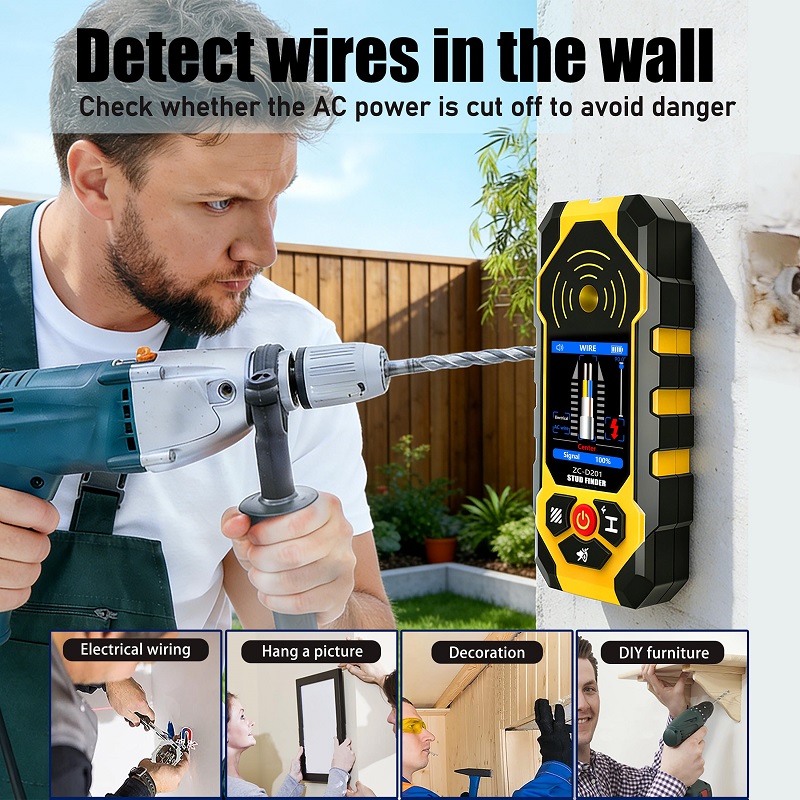 ZC-D201 Stud Finder Wall Scann - Stud Finder Center Finder Edge recension och pris