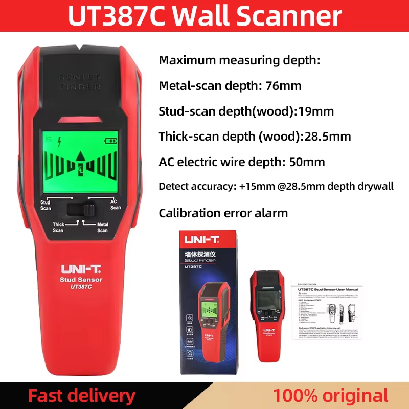 UNI-T UT387C Wall Scanner Meta - Wall Scanner Rebar Detector recension och pris