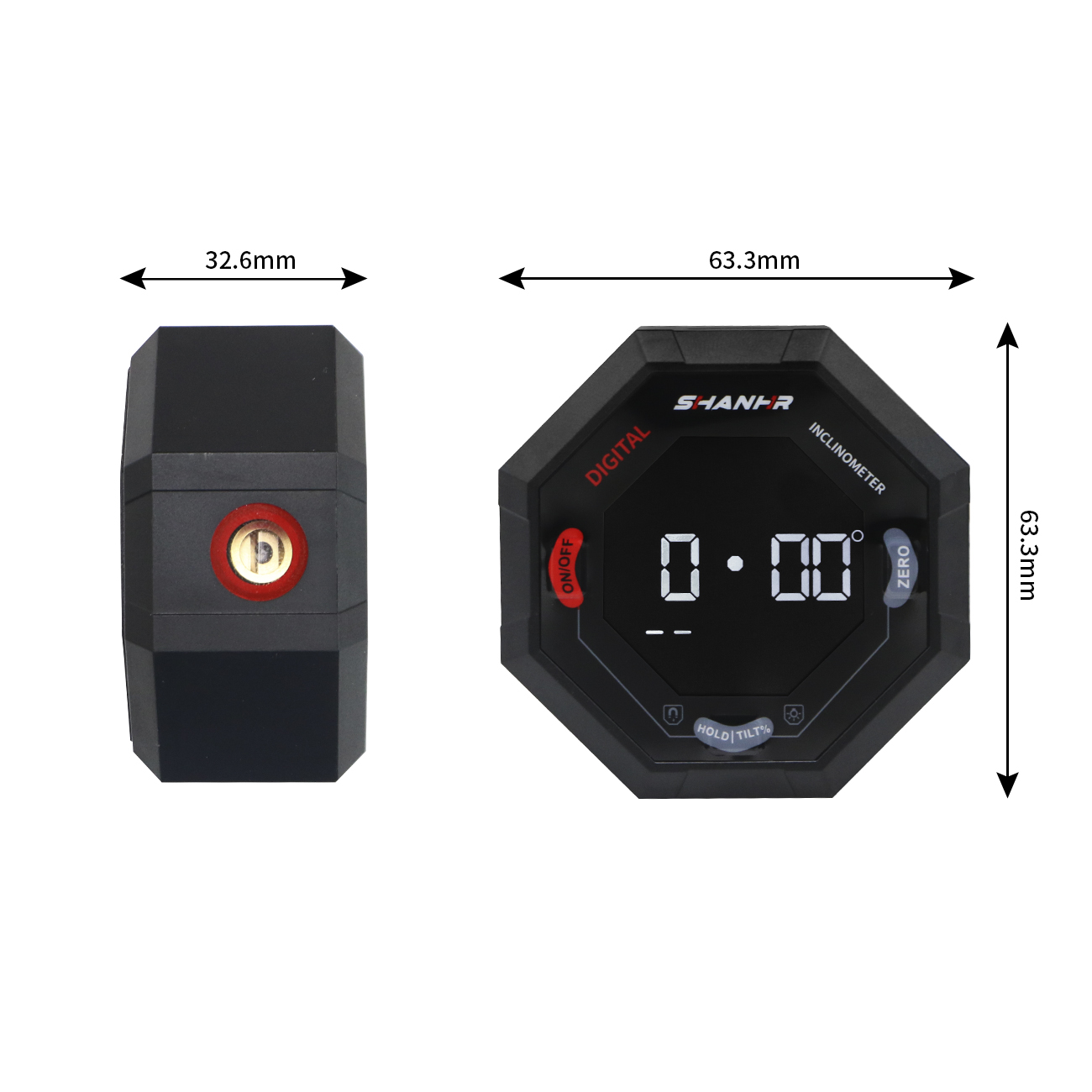 SHANHR Octagon Digital Angle F - Stud Finder With Laser Level recension och pris