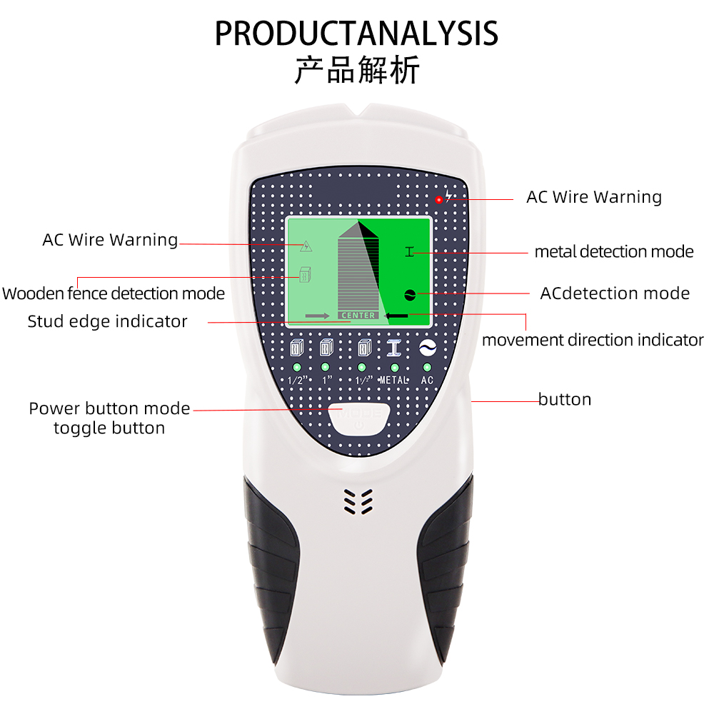 Handheld 5‑in‑1 Wall Scanner M - Stud Finder Wall Scanner 5 In 1 recension och pris