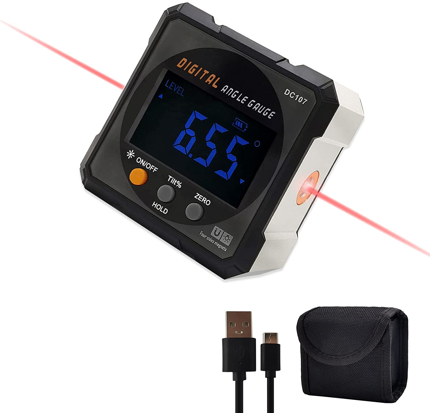 Digital Protractor Laser USB I - Stud Finder With Laser Level recension och pris