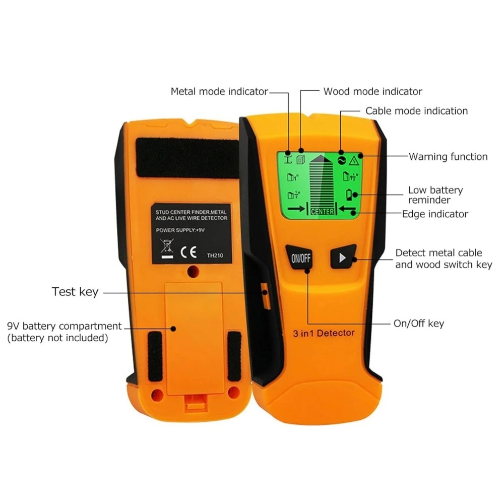 3 in 1 Wall Metal Detector Dep - Wall Scanner Rebar Detector recension och pris
