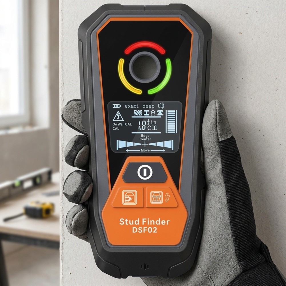 DSF02 6-in-1 Wall Scanner Meta - Stud Detector With Metal Ac Wire recension och pris
