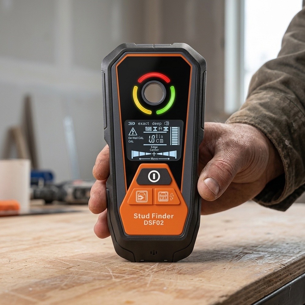 DSF02 6-in-1 Wall Scanner Meta - Stud Detector With Metal Ac Wire recension och pris
