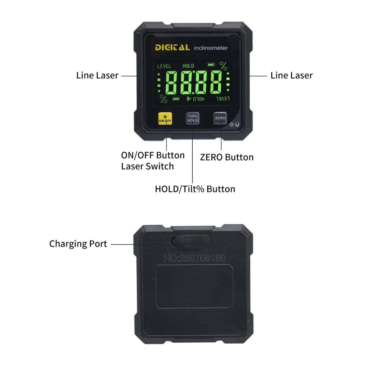 SHANHR Digital Angle Finder wi - Stud Finder With Laser Level recension och pris