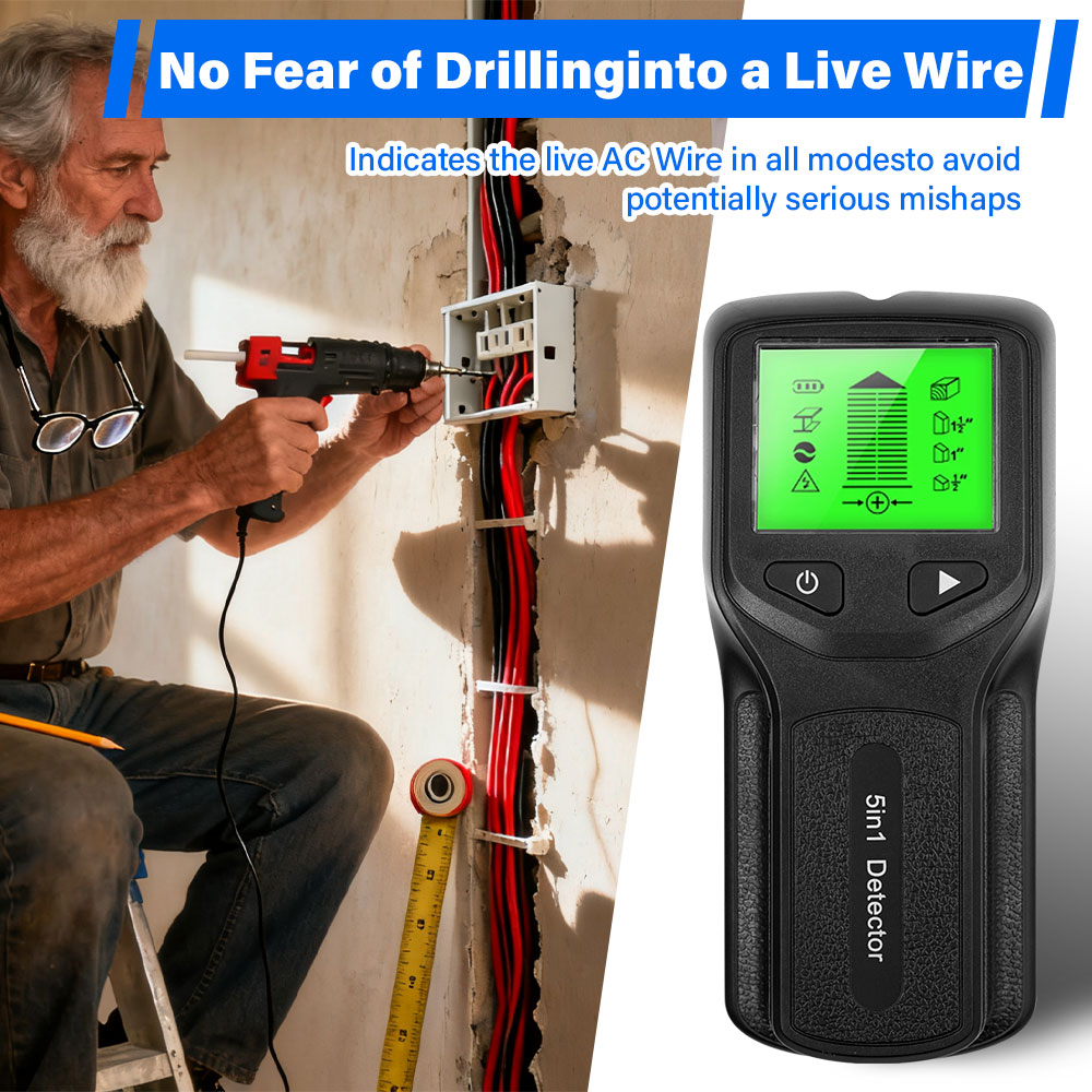 Wall Scanner 5 In 1 Metal Dete - Stud Finder Wall Scanner 5 In 1 recension och pris