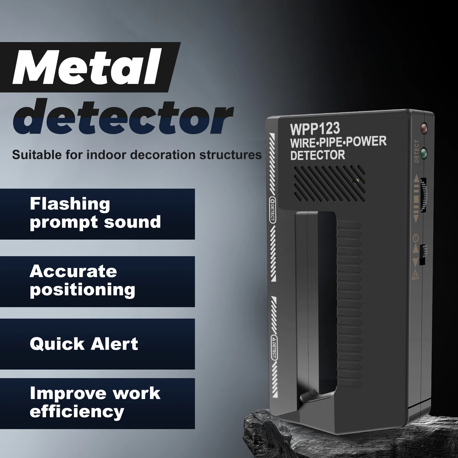 Handheld High Sensitivity Meta - Wall Scanner Rebar Detector recension och pris