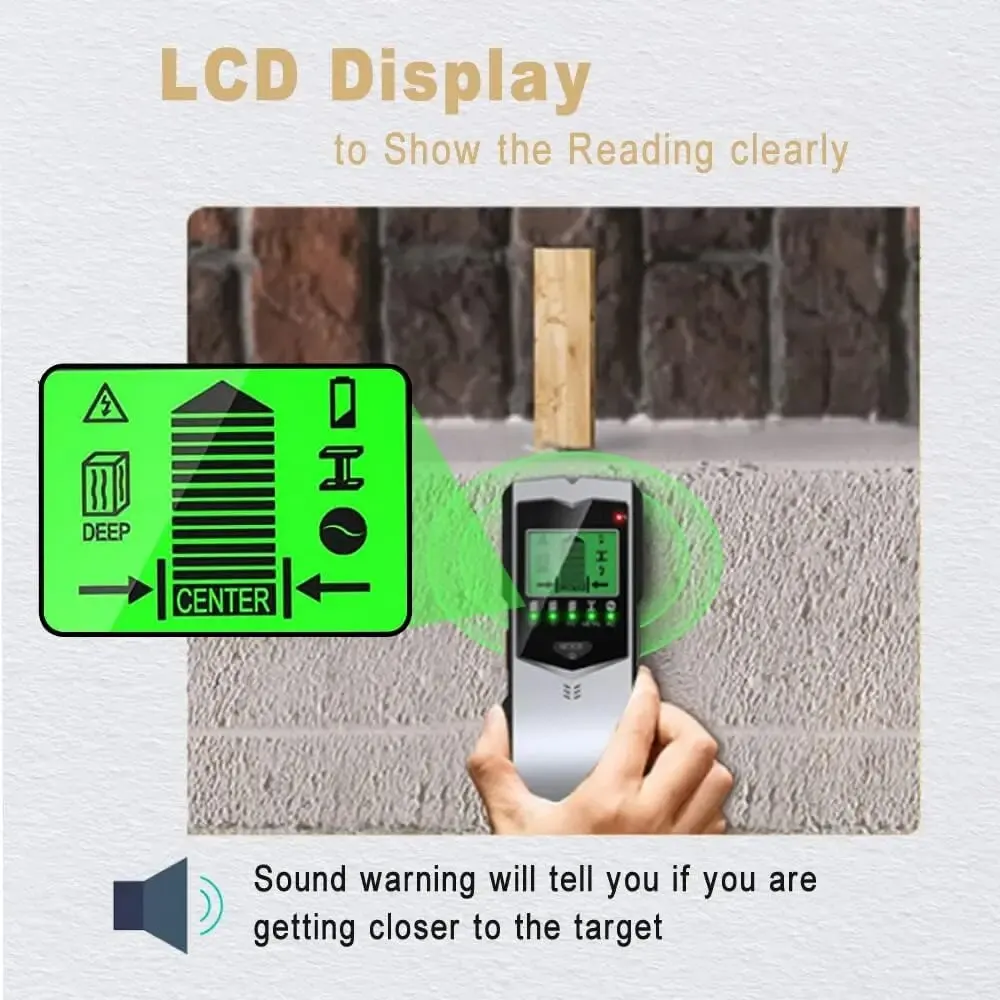 SH402 5-in-1 LCD Wall Stud Fin - Stud Finder Center Finder Edge recension och pris