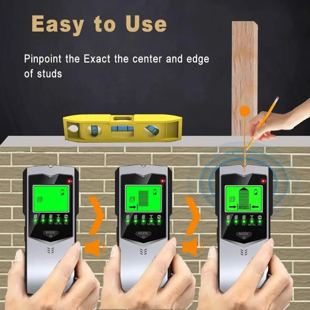 SH402 5-in-1 LCD Wall Stud Fin - Stud Finder Center Finder Edge recension och pris