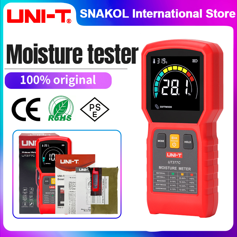 UNI-T UT377C Pinless Moisture  - Moisture Meter Wall Wood recension och pris
