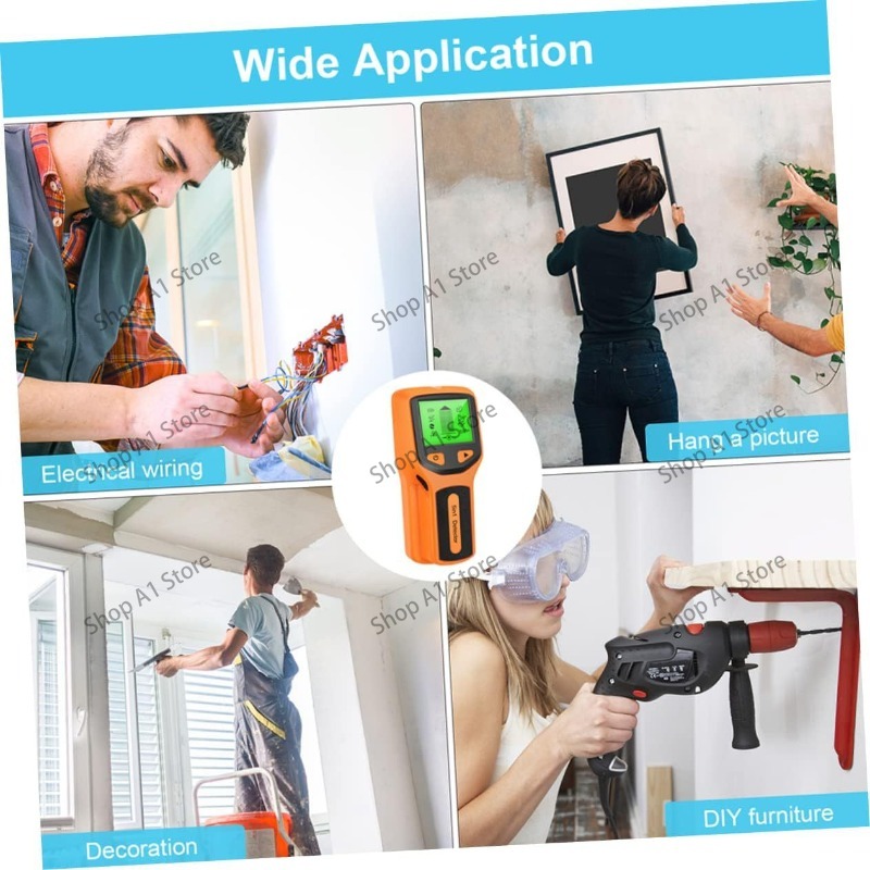 5 in 1 Handheld Wall Detector  - Stud Detector With Metal Ac Wire recension och pris