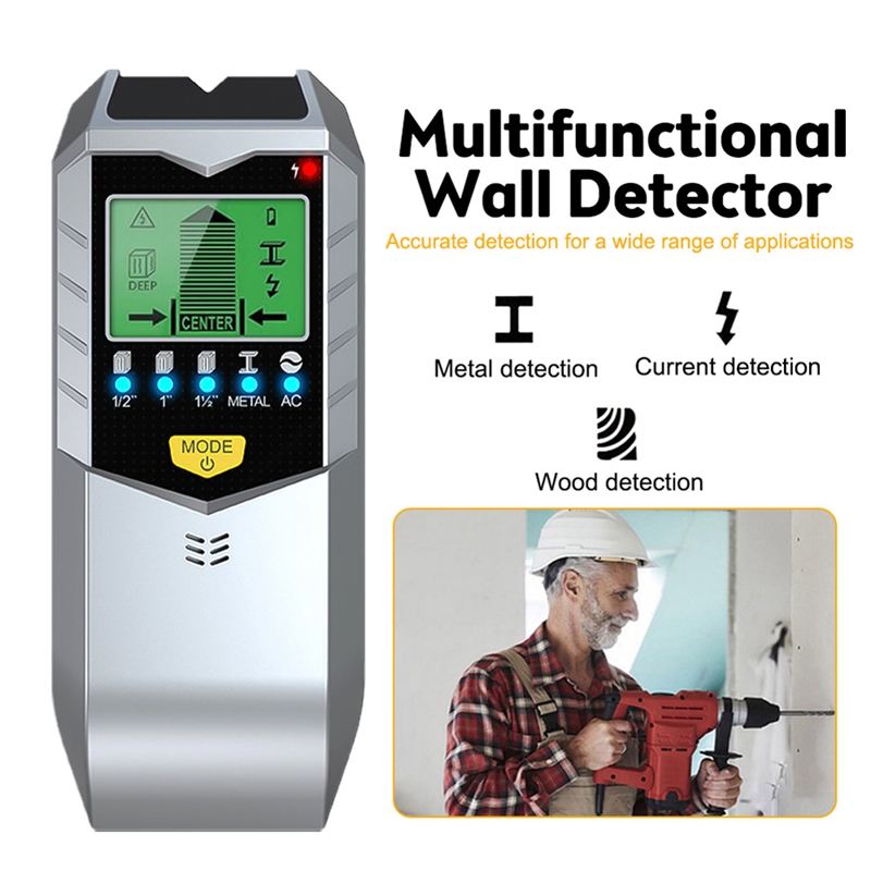 ●5-in-1 Electronic Detector Wa - Stud Detector With Metal Ac Wire recension och pris