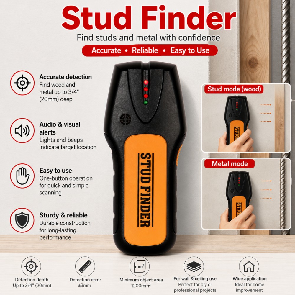 Electronic Stud Finder Wall Sc - Wall Scanner Rebar Detector recension och pris