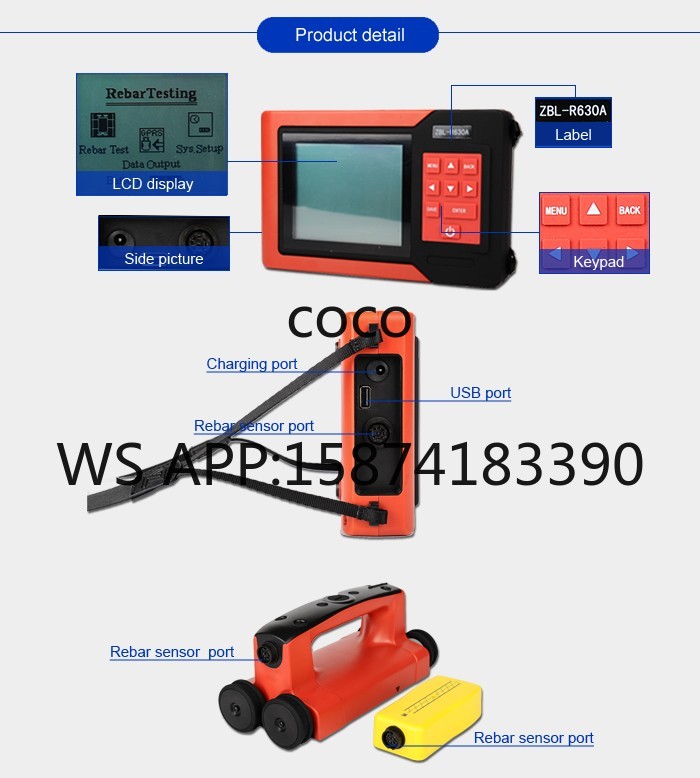 ZBL-R630A Rebar Scanner Concre - Wall Scanner For Concrete recension och pris