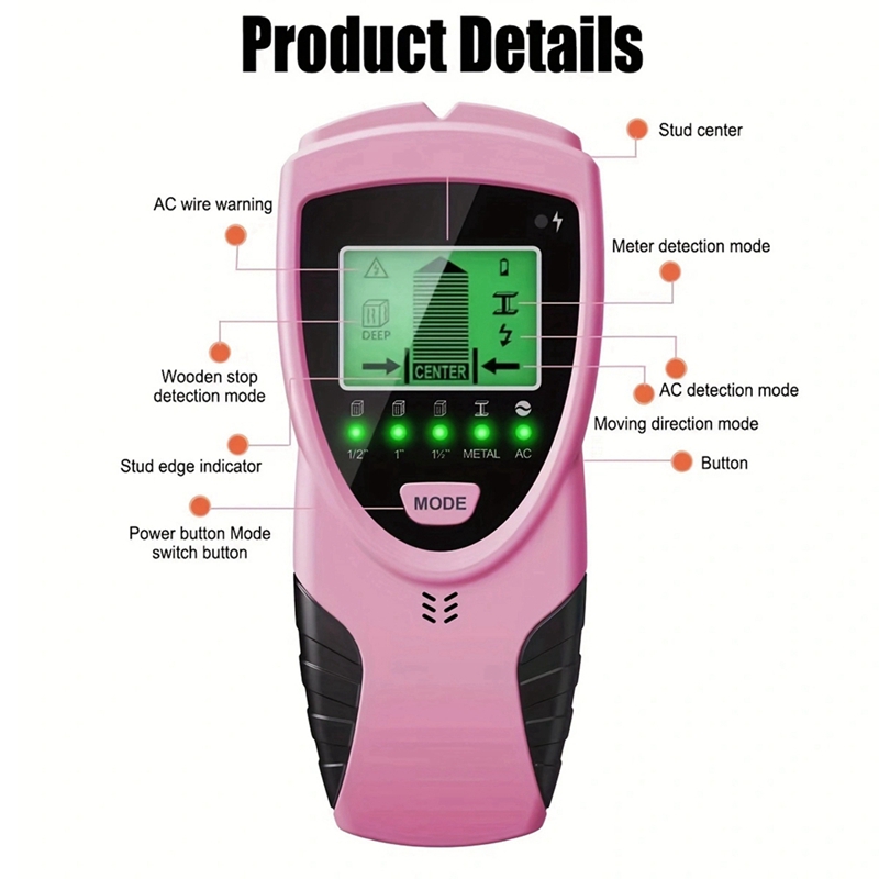 5-in-1 Wall Scanner Wood Curre - Stud Finder Center Finder Edge recension och pris