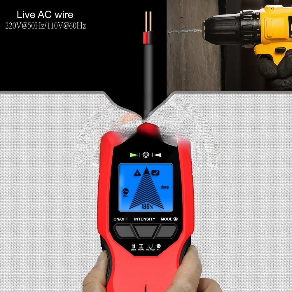 7 In Wall For Scanner For Stud - Stud Detector With Metal Ac Wire recension och pris
