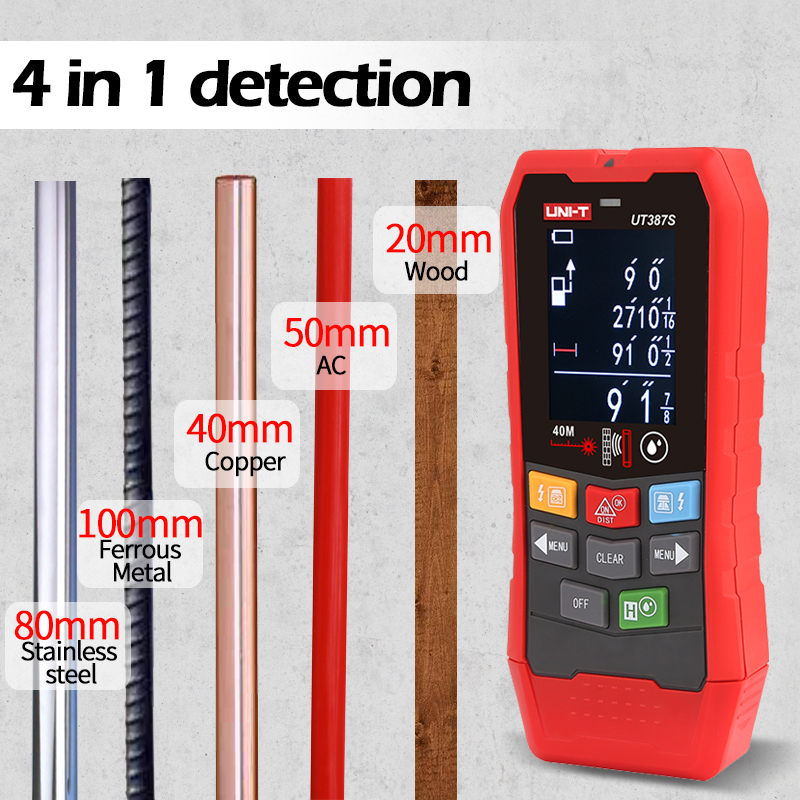 UNI-T 4 In 1 Metal Detector UT - Wall Scanner Rebar Detector recension och pris