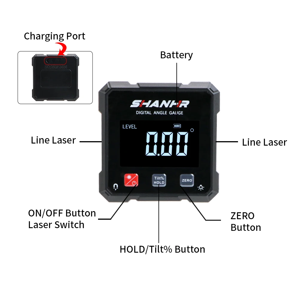 SHANHR Angle Laser Level With  - Stud Finder With Laser Level recension och pris