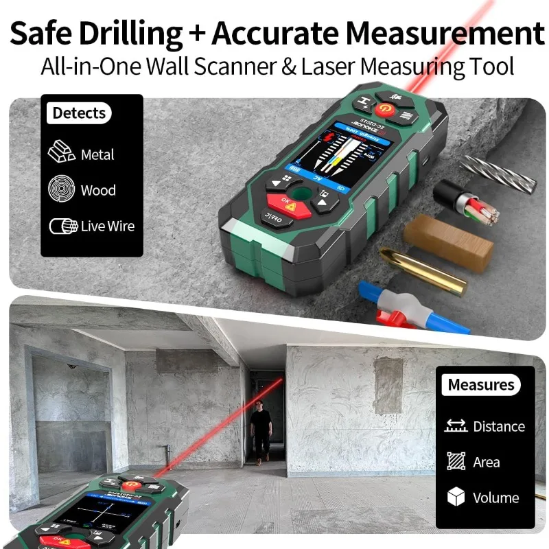 For Rechargeable 10-in-1 Wall  - Stud Finder With Laser Level recension och pris